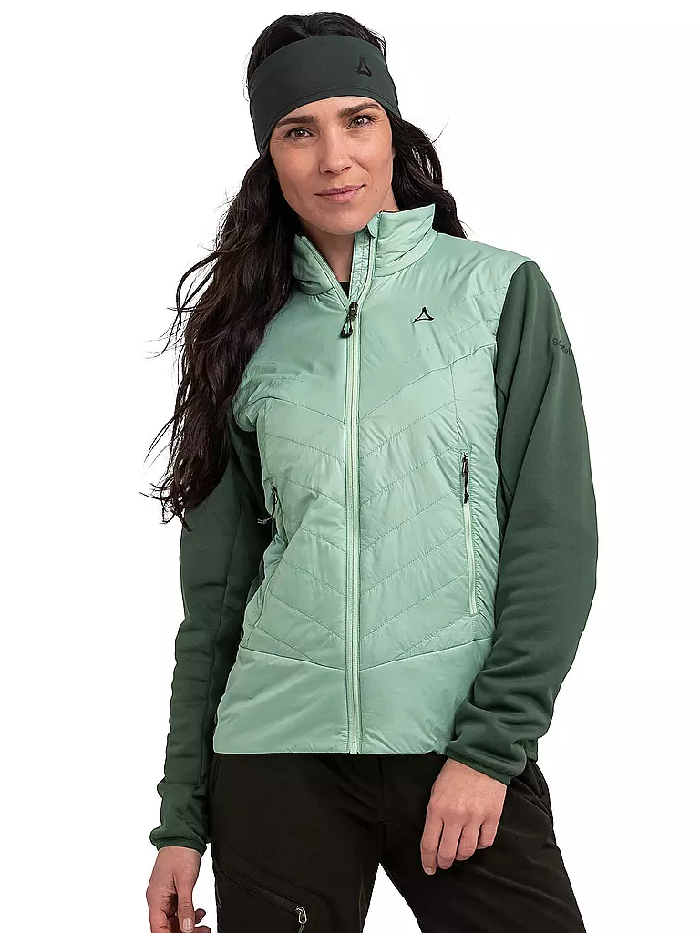 SCHÖFFEL | Damen Hybridjacke Cascata PL Hoodie | mint