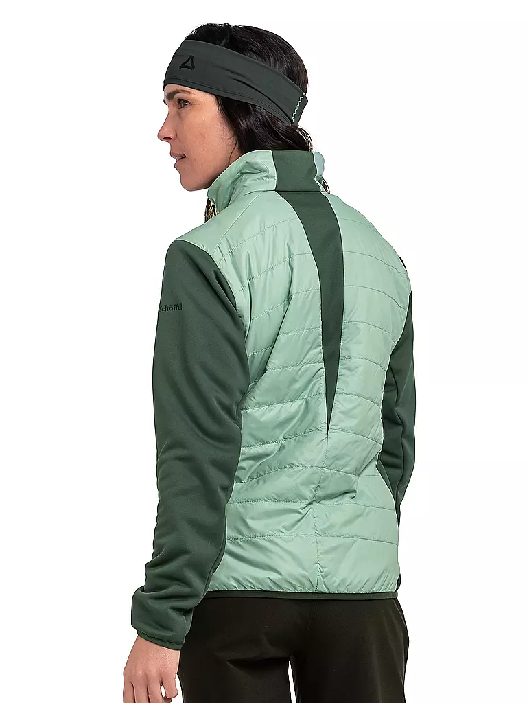SCHÖFFEL | Damen Hybridjacke Cascata PL Hoodie | mint