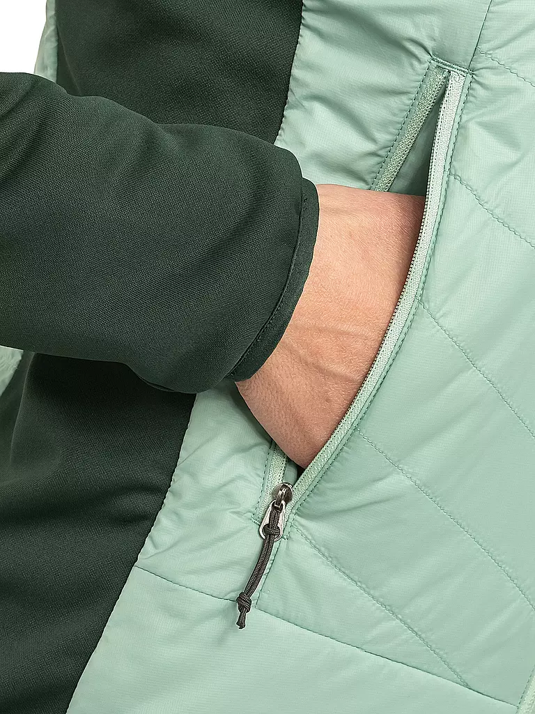SCHÖFFEL | Damen Hybridjacke Cascata PL Hoodie | mint