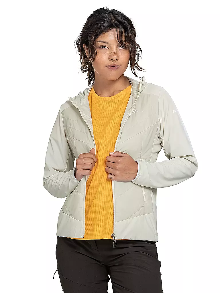SCHÖFFEL | Damen Hybridjacke Style Blaueis Hoodie | creme