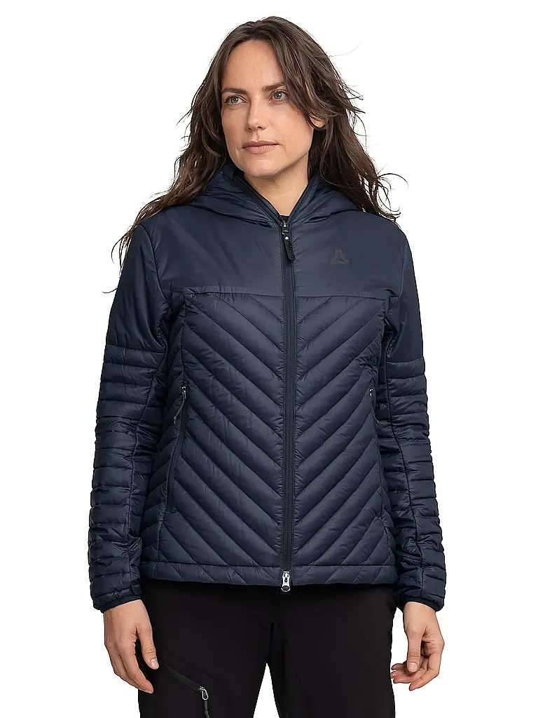 SCHÖFFEL | Damen Isojacke Cascata Down Hoodie | dunkelblau