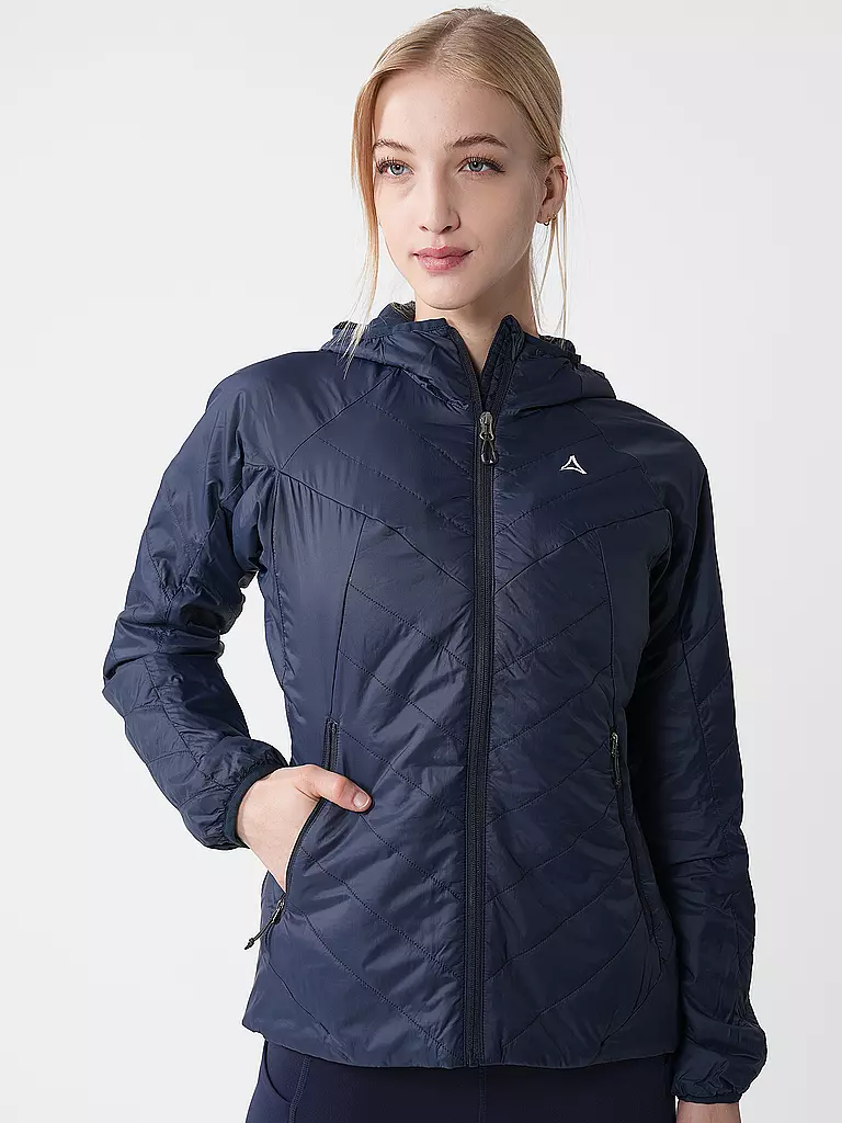 SCHÖFFEL | Damen Isojacke Cascata Hoodie | dunkelblau