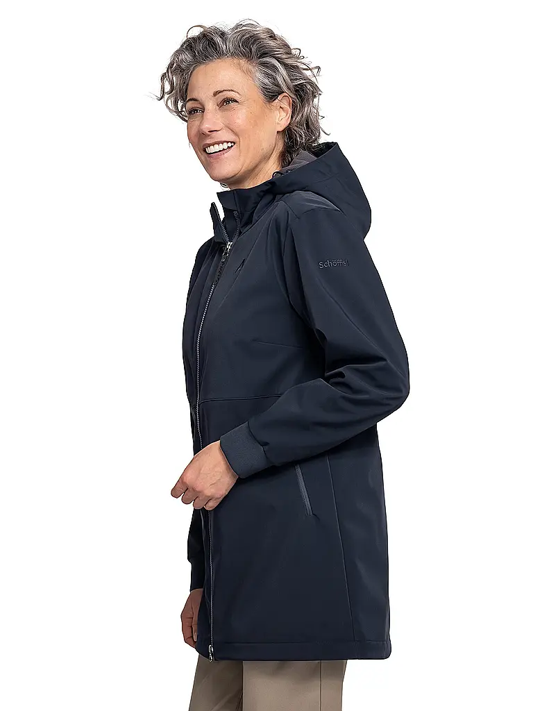SCHÖFFEL | Damen Softshell Jacke Style Suavio Hoodie | dunkelblau