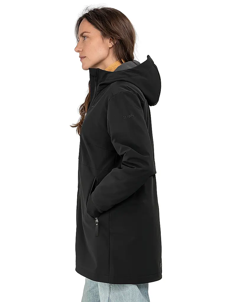 SCHÖFFEL | Damen Softshell Jacke Style Suavio Hoodie | schwarz