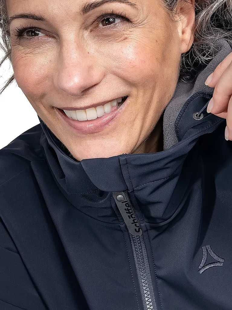 SCHÖFFEL | Damen Softshell Jacke Style Suavio Hoodie | dunkelblau