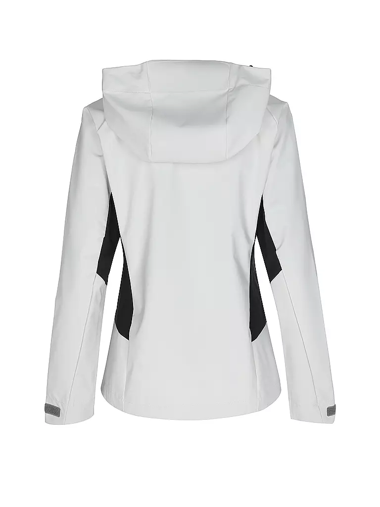 SCHÖFFEL | Damen Softshelljacke Blaueis Hoodie | creme