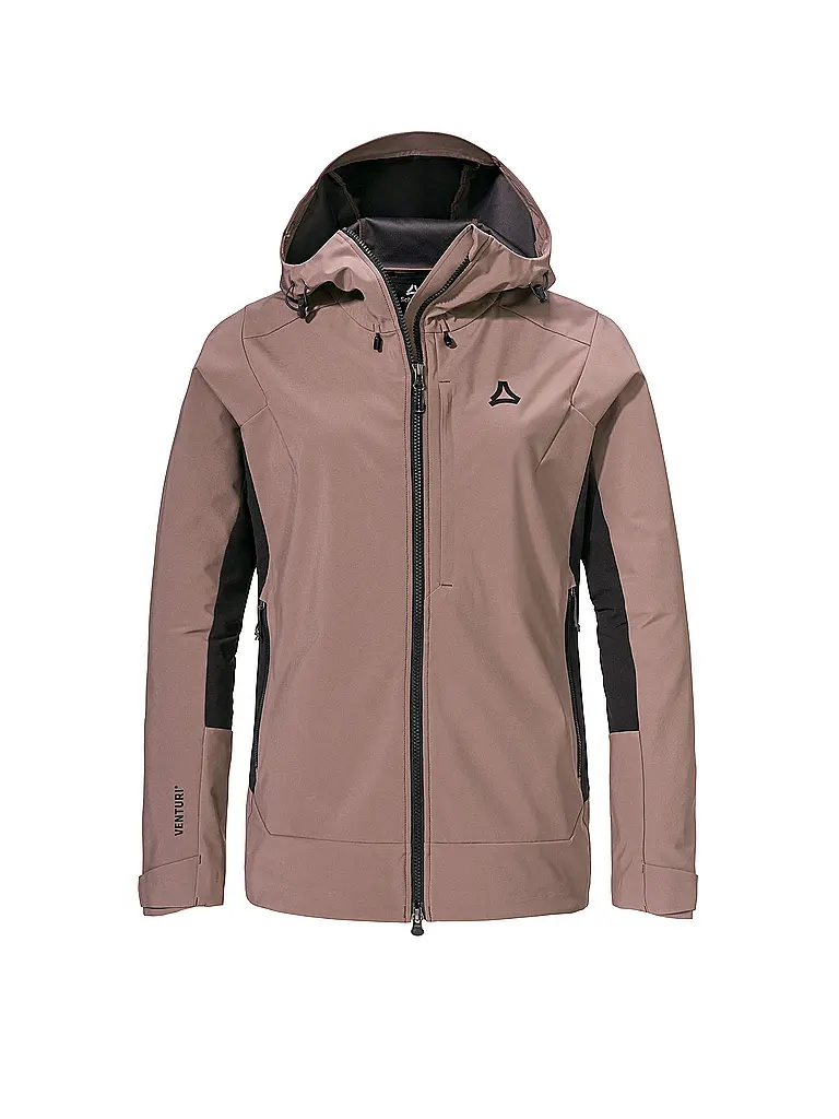 SCHÖFFEL | Damen Touren Softshelljacke Milagle Hoodie | hellbraun