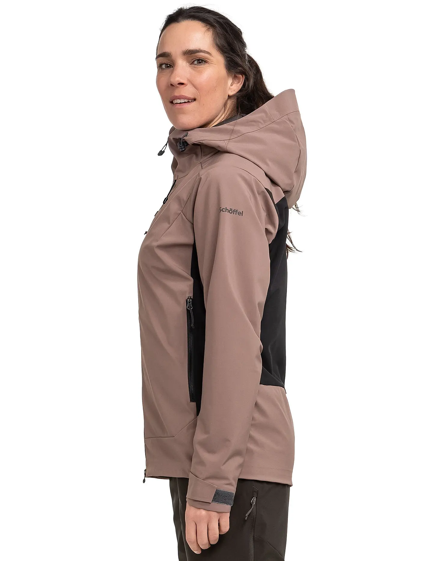 SCHÖFFEL | Damen Touren Softshelljacke Milagle Hoodie | hellbraun