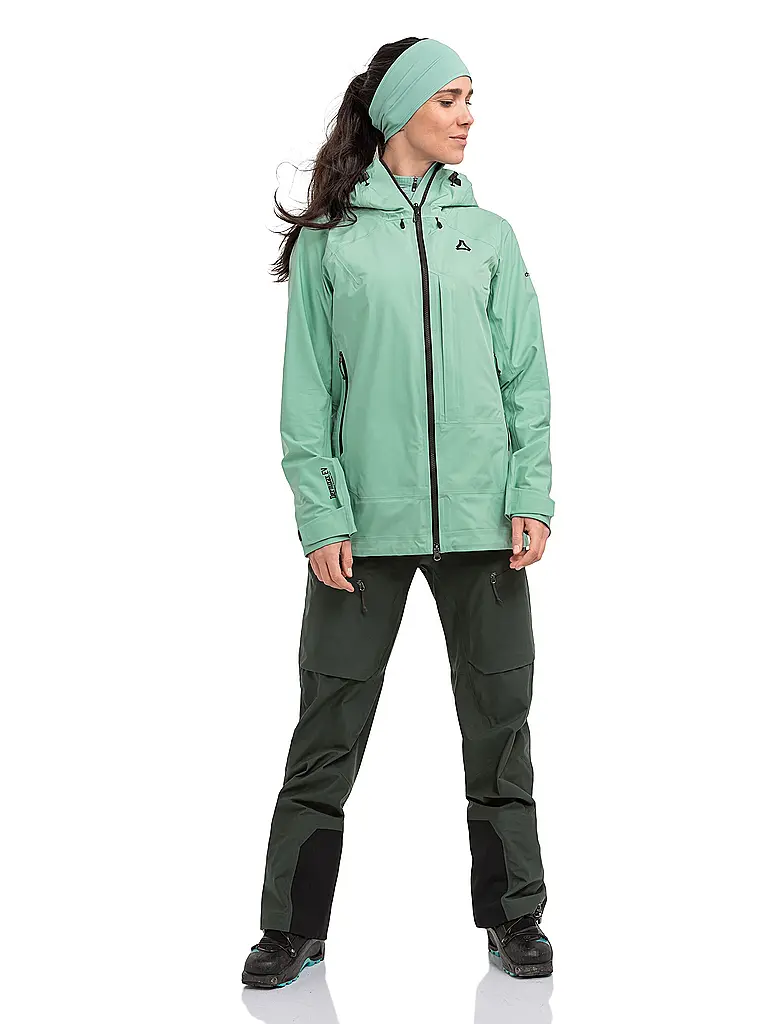 SCHÖFFEL | Damen Tourenjacke Milagle 3L Hoodie | mint