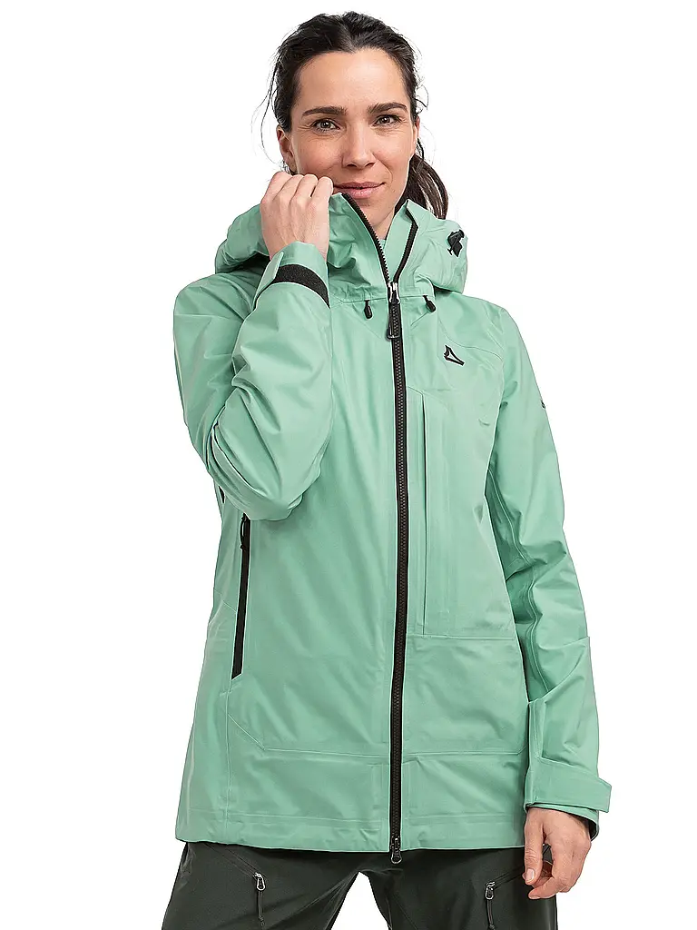 SCHÖFFEL | Damen Tourenjacke Milagle 3L Hoodie | mint