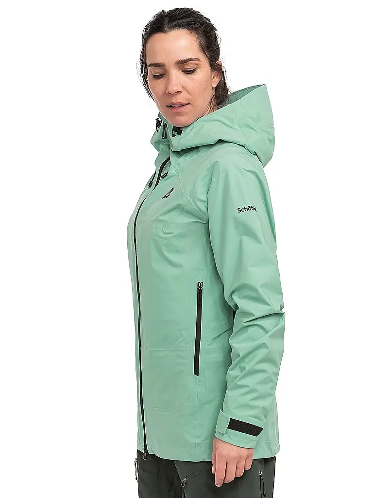 SCHÖFFEL | Damen Tourenjacke Milagle 3L Hoodie | mint