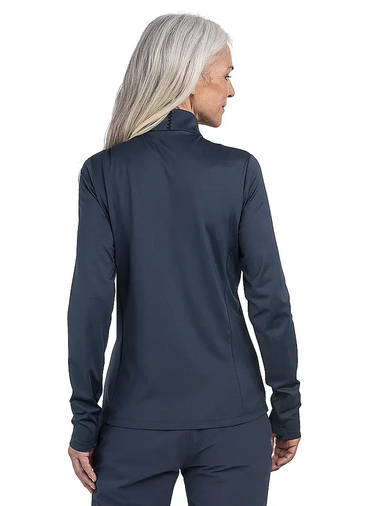 SCHÖFFEL | Damen Unterzieh Zipshirt Style Pine | dunkelblau