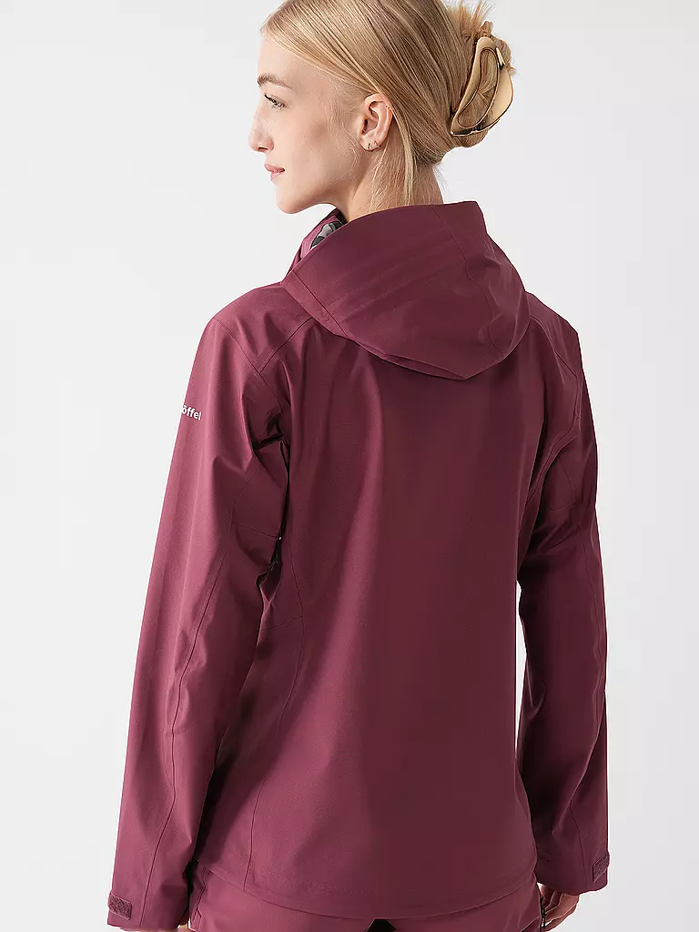 SCHÖFFEL | Damen Wanderjacke Cascata 3L Hoodie | beere
