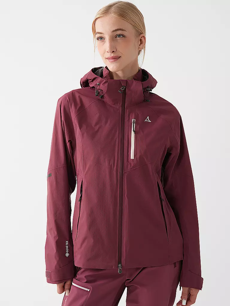 SCHÖFFEL | Damen Wanderjacke Gaschurn GTX 2L Hoodie | beere