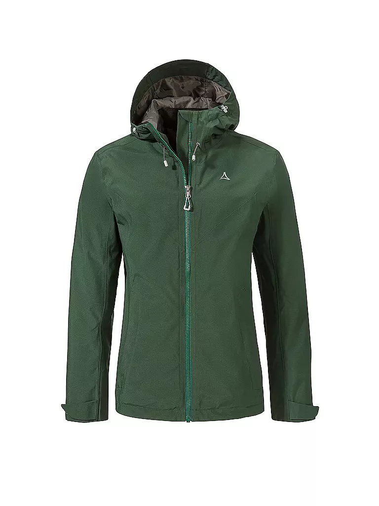 SCHÖFFEL | Damen Wanderjacke Yew 2L ZipIn Hoodie | dunkelgrün