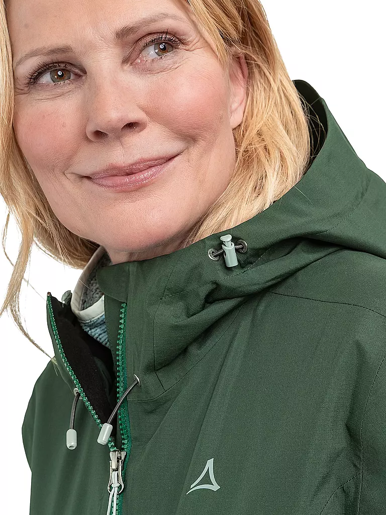 SCHÖFFEL | Damen Wanderjacke Yew 2L ZipIn Hoodie | dunkelgrün