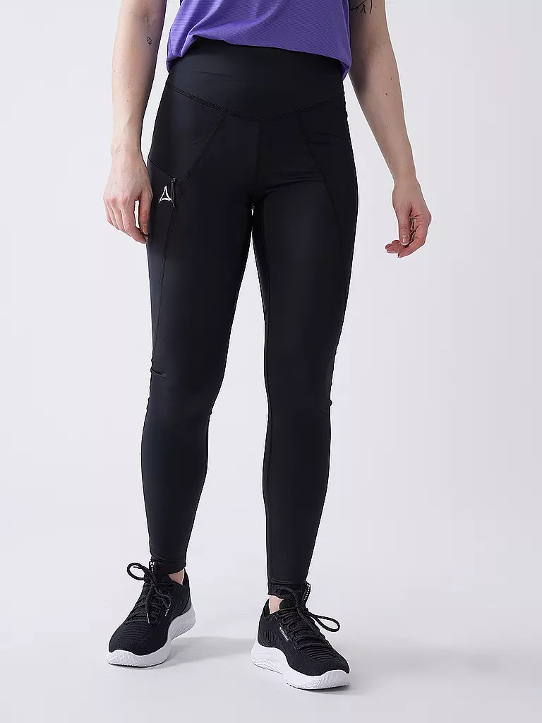 SCHÖFFEL | Damen Wandertight Blaueis Long | schwarz