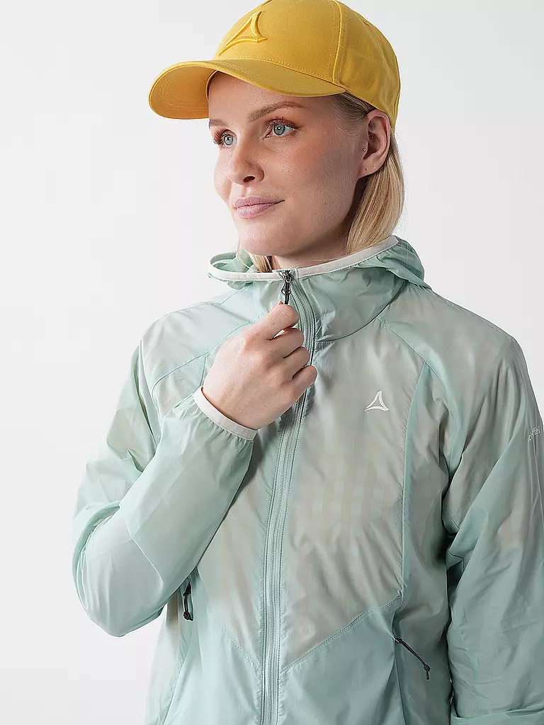 SCHÖFFEL | Damen Windjacke Wutach Hoodie | mint