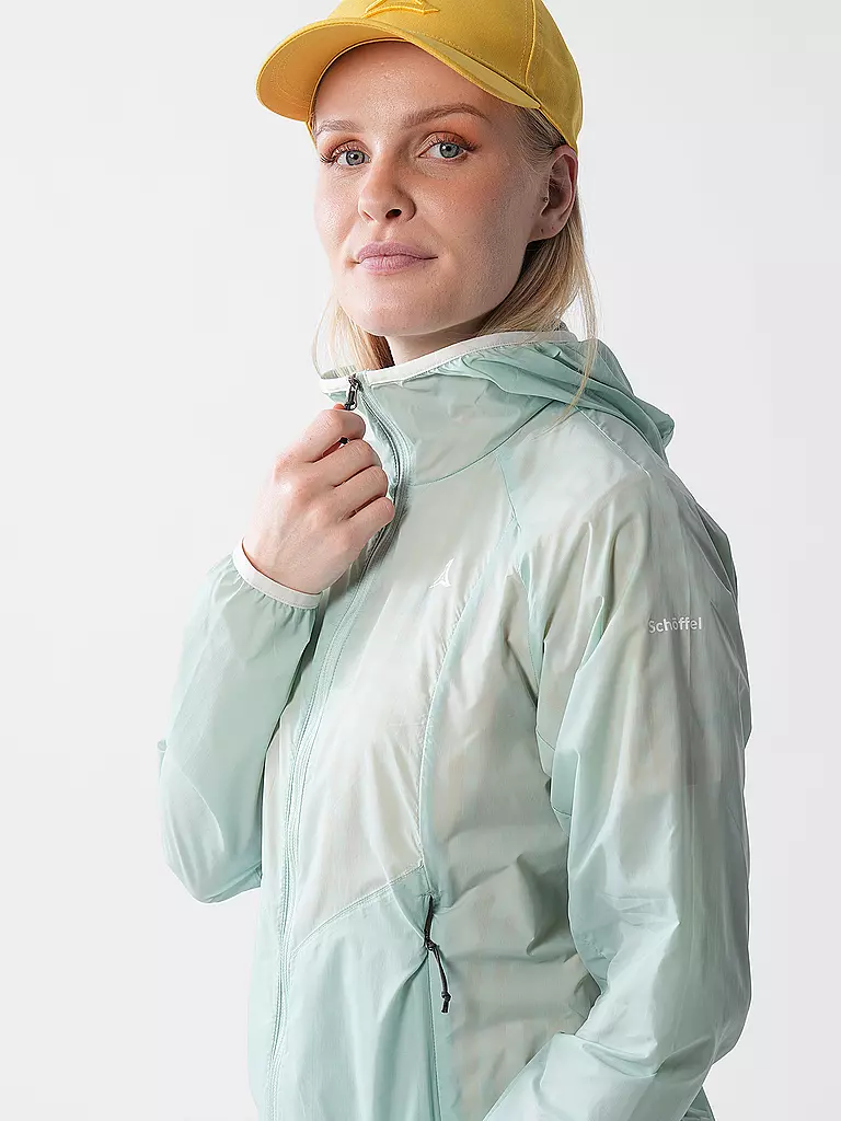 SCHÖFFEL | Damen Windjacke Wutach Hoodie | mint
