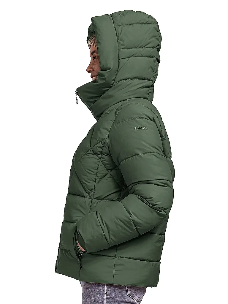 SCHÖFFEL | Damen Winter Isojacke Boston Hoodie | dunkelgrün