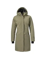 SCHÖFFEL | Damen Wintermantel Style Gregale Hoodie | olive