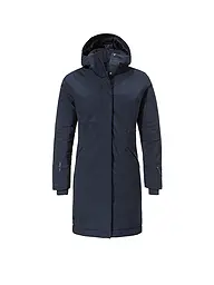 SCHÖFFEL | Damen Wintermantel Style Gregale Hoodie | dunkelblau