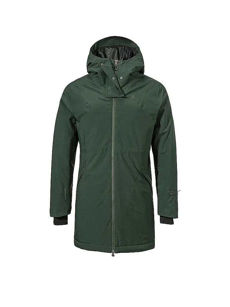 SCHÖFFEL | Damen Winterparka Crivat 2L Hoodie | dunkelgrün