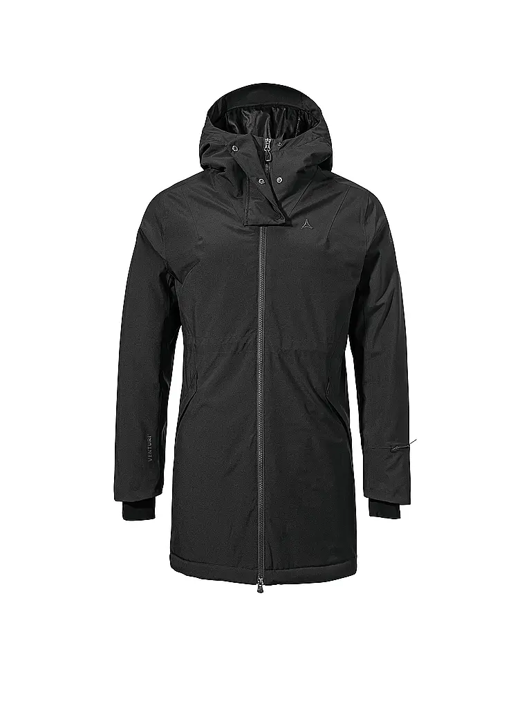 SCHÖFFEL | Damen Winterparka Crivat 2L Hoodie | schwarz