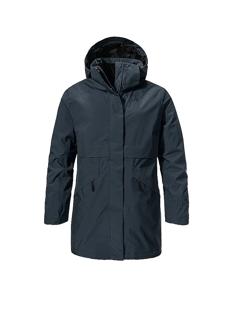 SCHÖFFEL | Damen Winterparka Malkay Hoodie | dunkelblau