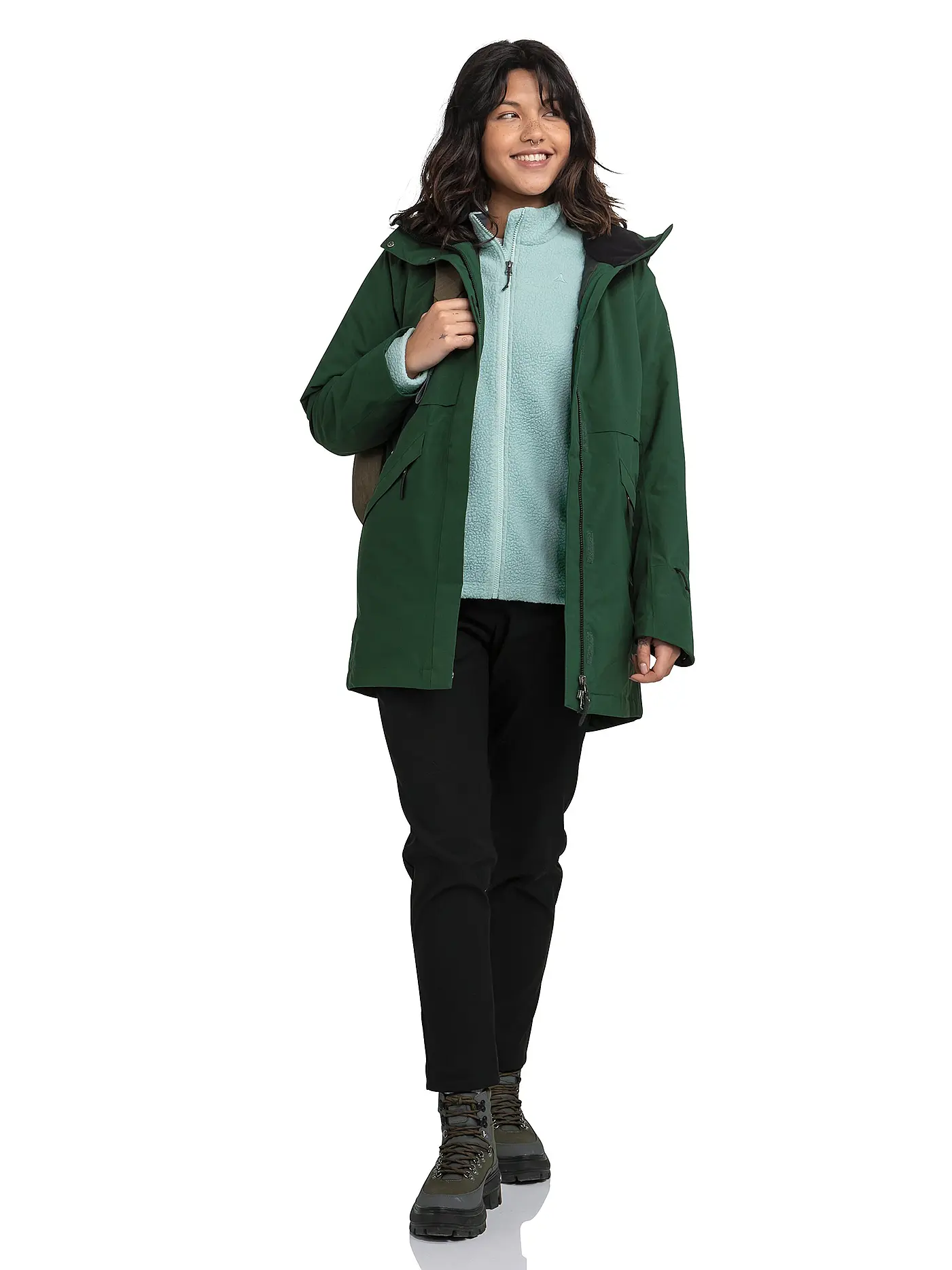 SCHÖFFEL | Damen Winterparka Malkay Hoodie | dunkelgrün
