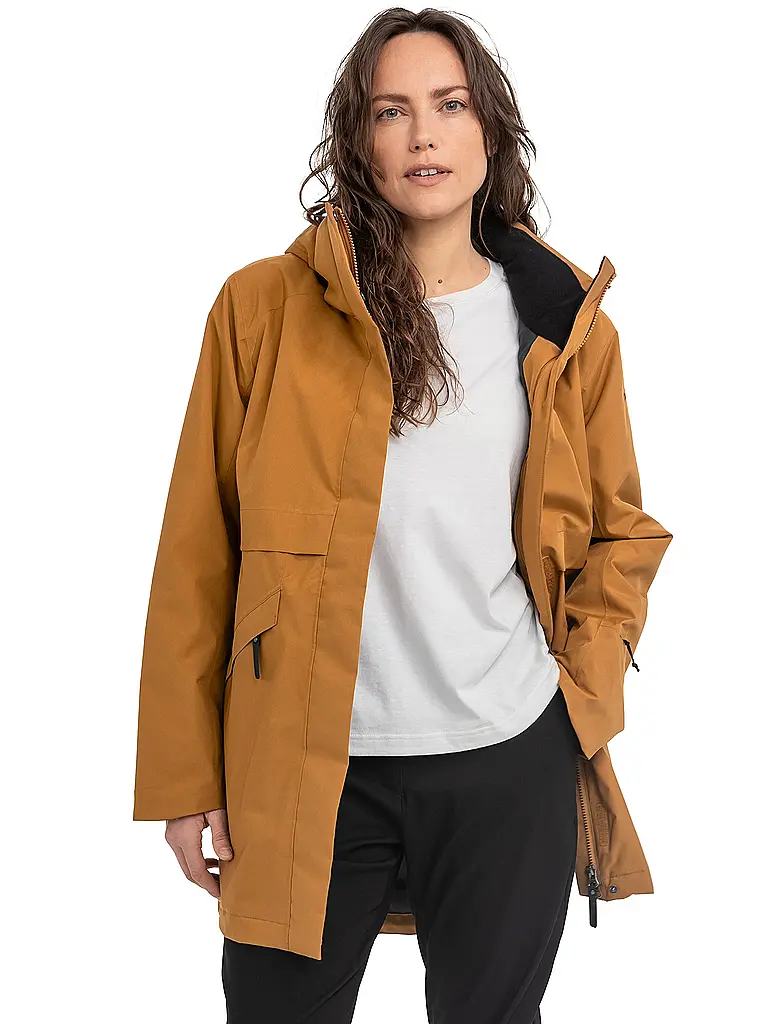 SCHÖFFEL | Damen Winterparka Malkay Hoodie | senf
