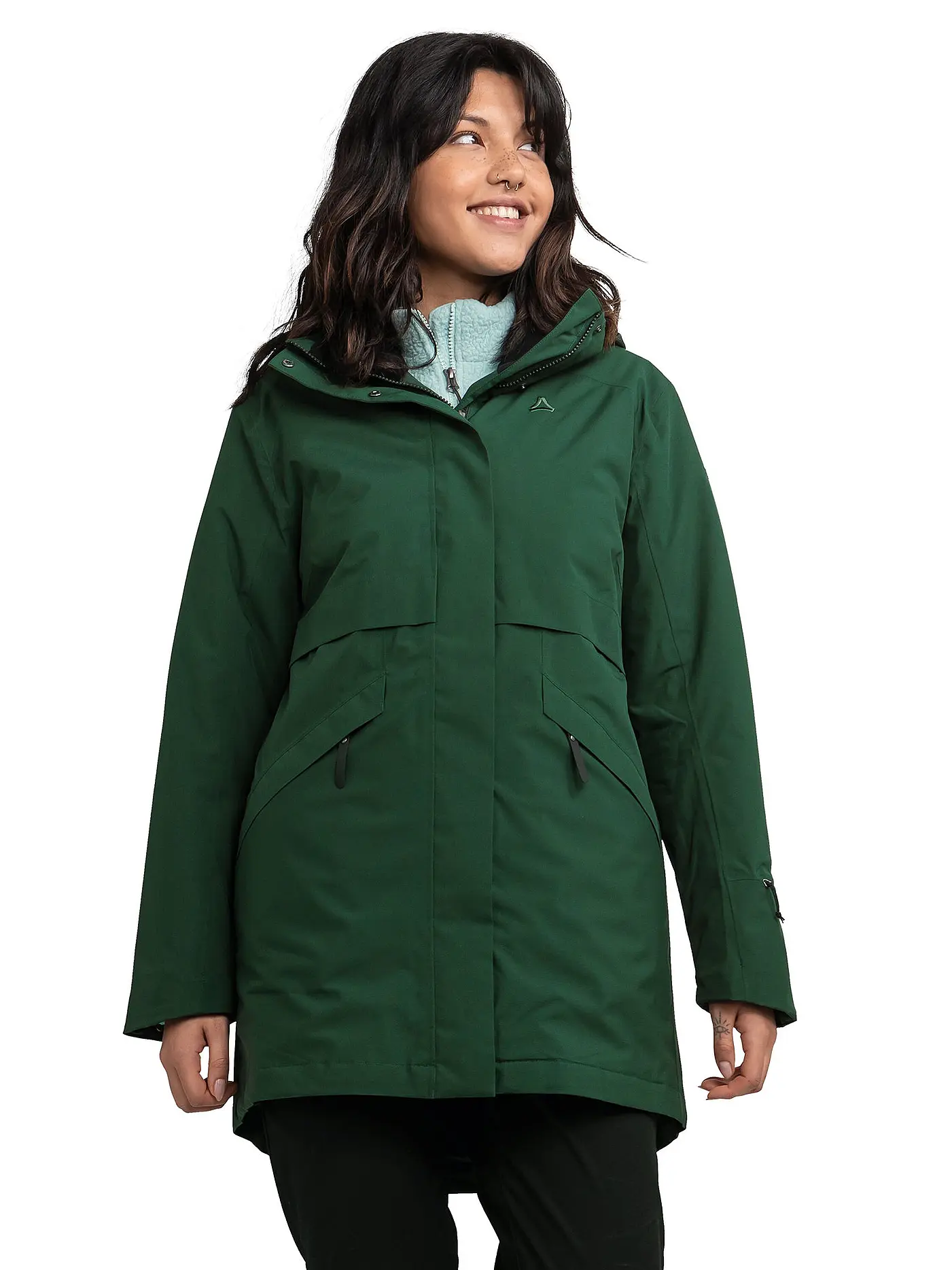 SCHÖFFEL | Damen Winterparka Malkay Hoodie | dunkelgrün
