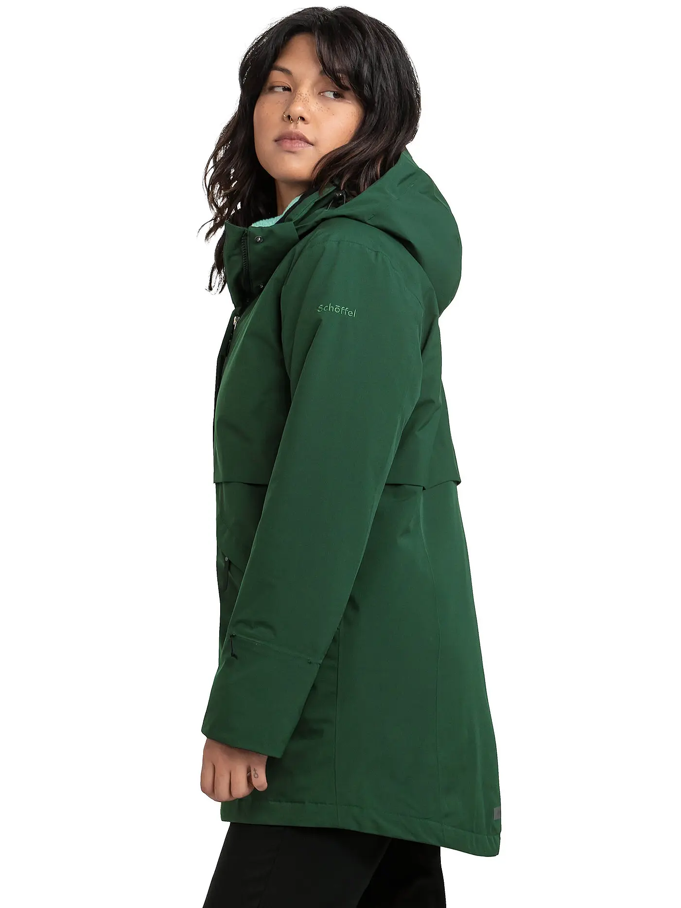SCHÖFFEL | Damen Winterparka Malkay Hoodie | dunkelgrün