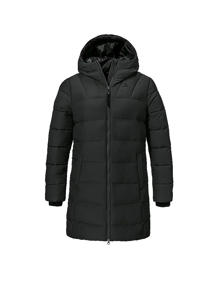 SCHÖFFEL | Damen Winterparka Style Boslix Hoodie | schwarz