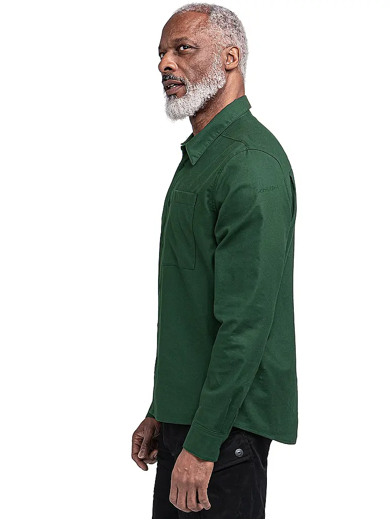 SCHÖFFEL | Herren Hemd Style Kleion | dunkelgrün