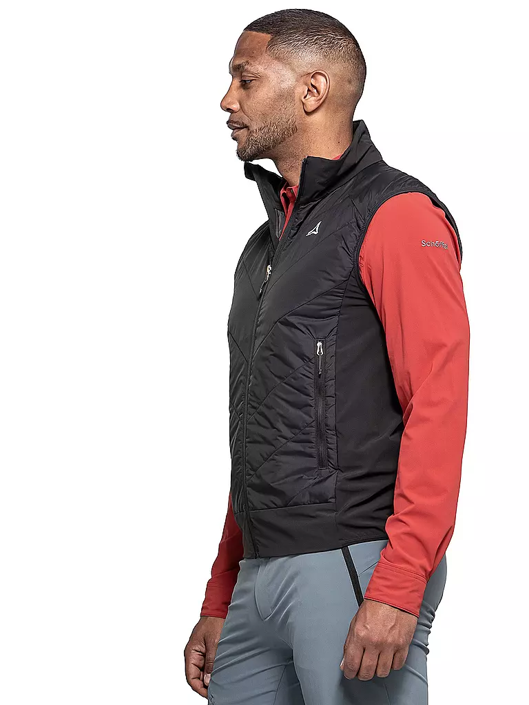 SCHÖFFEL | Herren Hybridweste Style Blaueis | schwarz