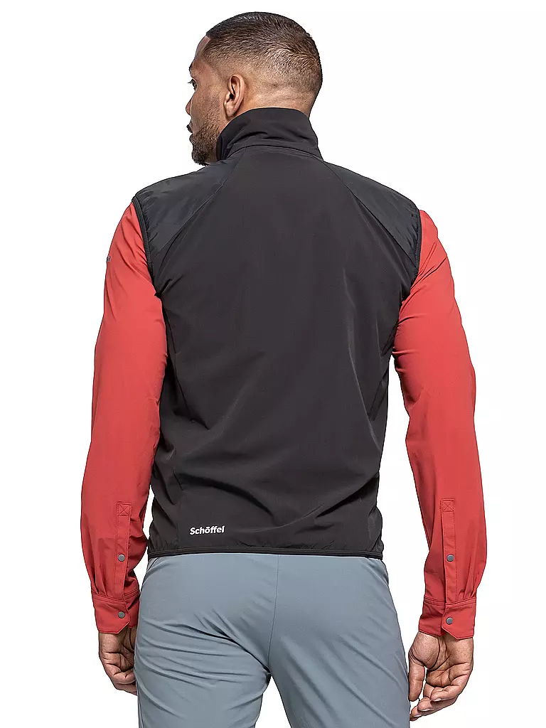 SCHÖFFEL | Herren Hybridweste Style Blaueis | schwarz