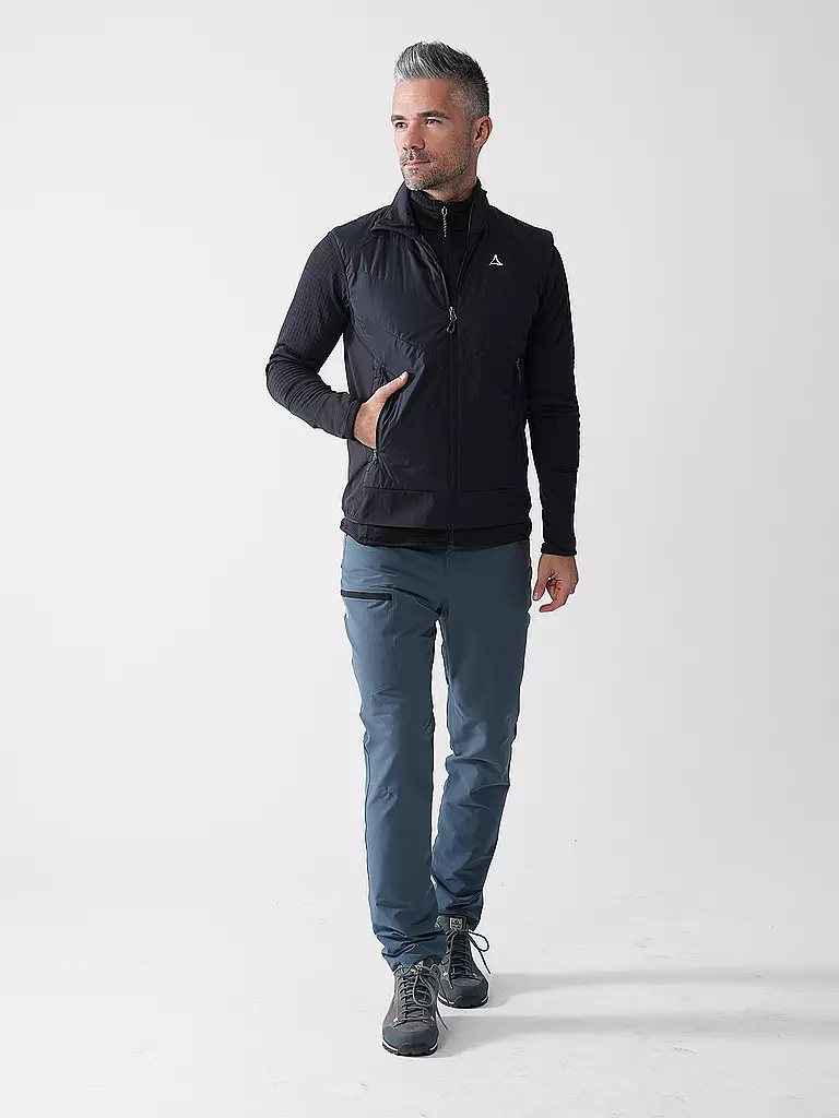 SCHÖFFEL | Herren Hybridweste Style Blaueis | schwarz