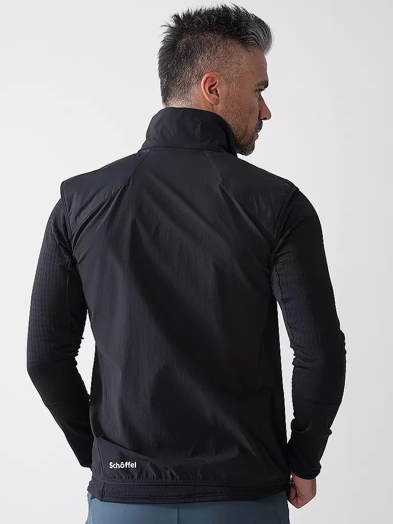 SCHÖFFEL | Herren Hybridweste Style Blaueis | schwarz