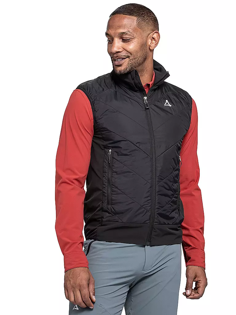 SCHÖFFEL | Herren Hybridweste Style Blaueis | schwarz
