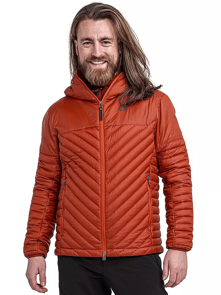 SCHÖFFEL | Herren Isojacke Cascata Down Hoodie | rot