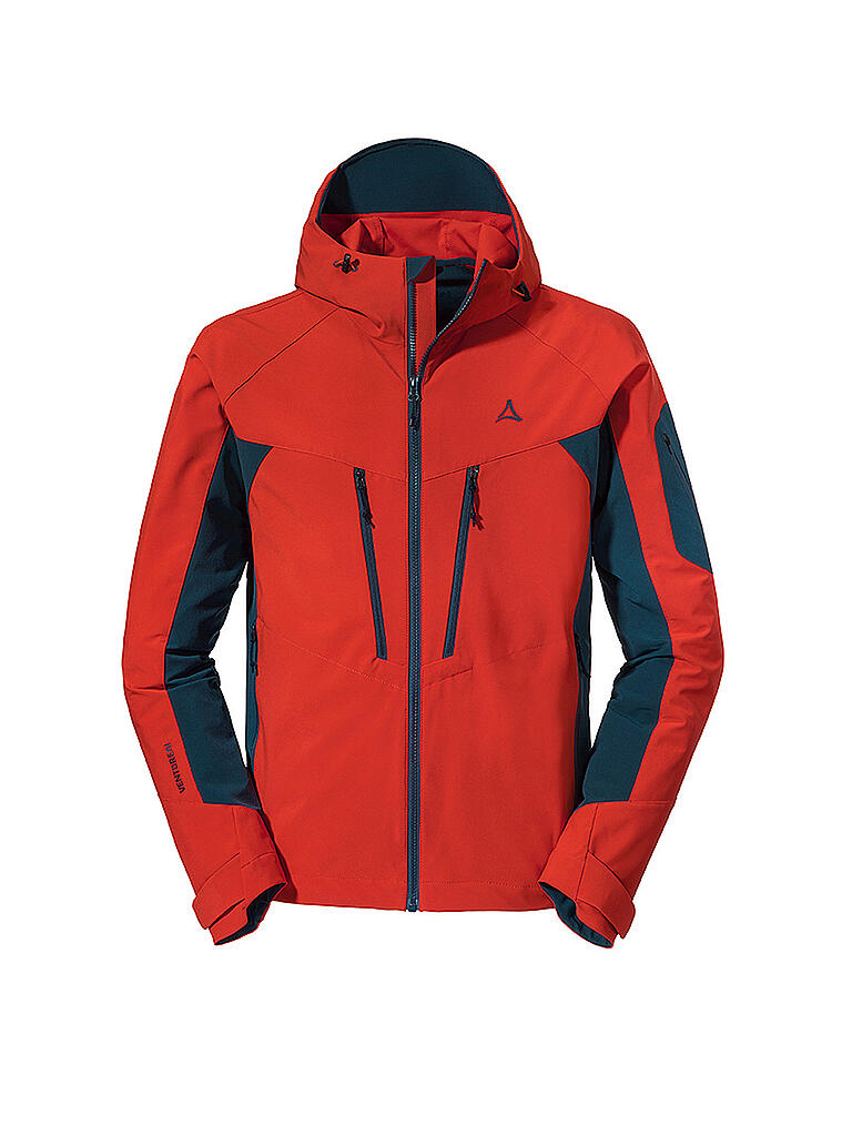 SCHÖFFEL | Herren Softshelljacke Penia Hoody | rot
