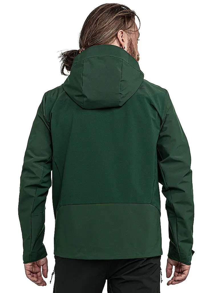 SCHÖFFEL | Herren Touren Softshelljacke Milagle Hoodie | dunkelgrün