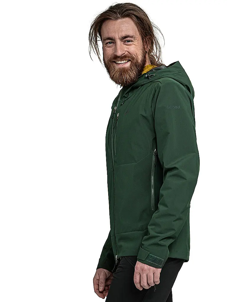 SCHÖFFEL | Herren Touren Softshelljacke Milagle Hoodie | dunkelgrün