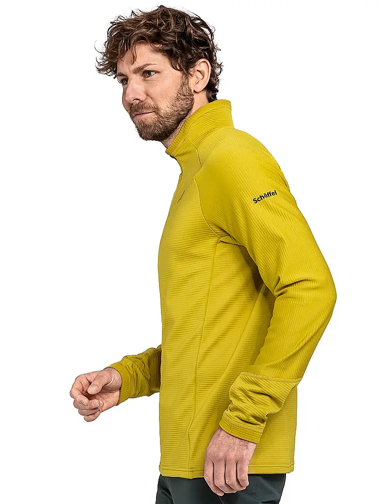 SCHÖFFEL | Herren Touren Zipshirt Cascata | gold