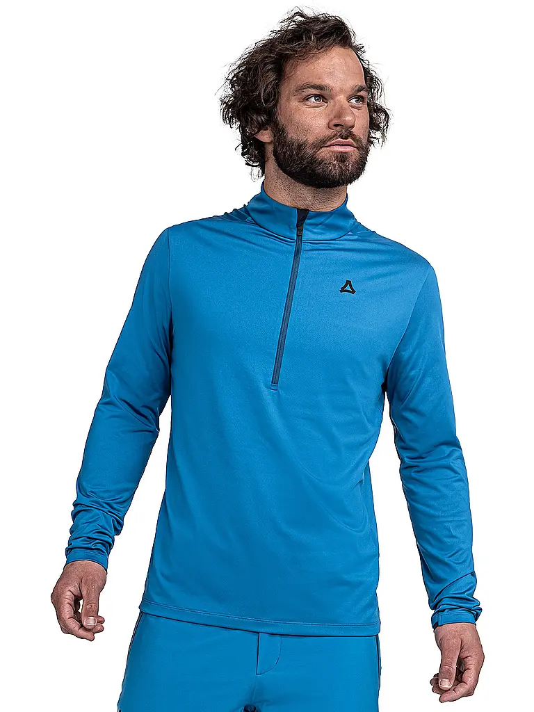 SCHÖFFEL | Herren Unterzieh Zipshirt Style Pine | blau