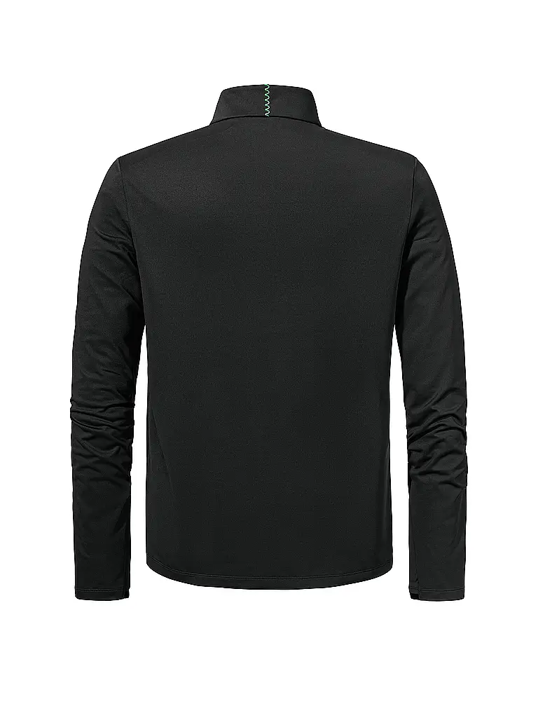 SCHÖFFEL | Herren Unterzieh Zipshirt Style Pine | schwarz