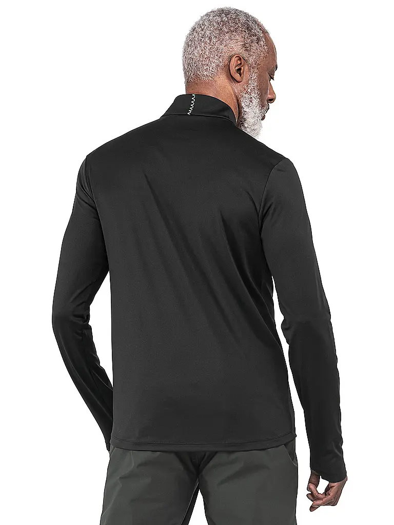 SCHÖFFEL | Herren Unterzieh Zipshirt Style Pine | schwarz