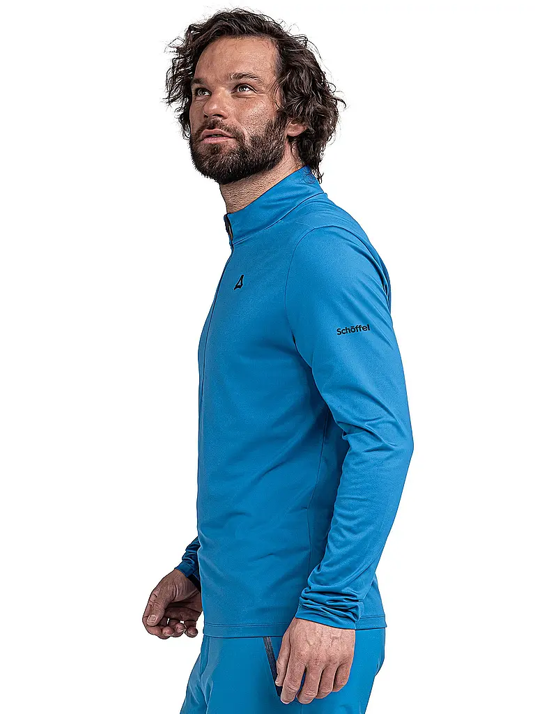SCHÖFFEL | Herren Unterzieh Zipshirt Style Pine | blau