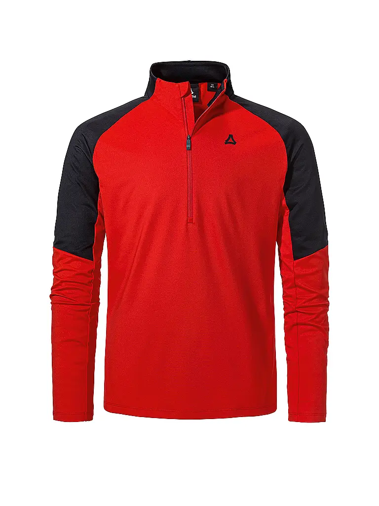 SCHÖFFEL | Herren Unterzieh Zipshirt Style Safoon | rot